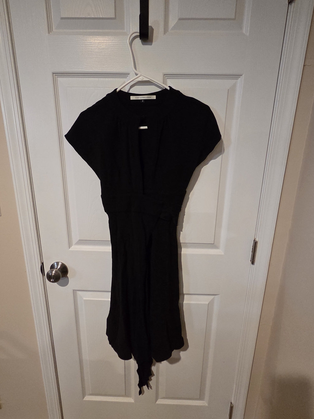 Diane Von Furstenberg Black Midi Dress